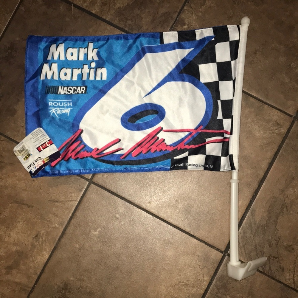NWT NASCAR Martin Car Flag